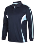 JB's Wear Adult Podium L/S Cool Polo (7CLP)