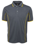 JB's Wear Adults Podium Short Sleeve Piping Polo 2nd (7PIP)