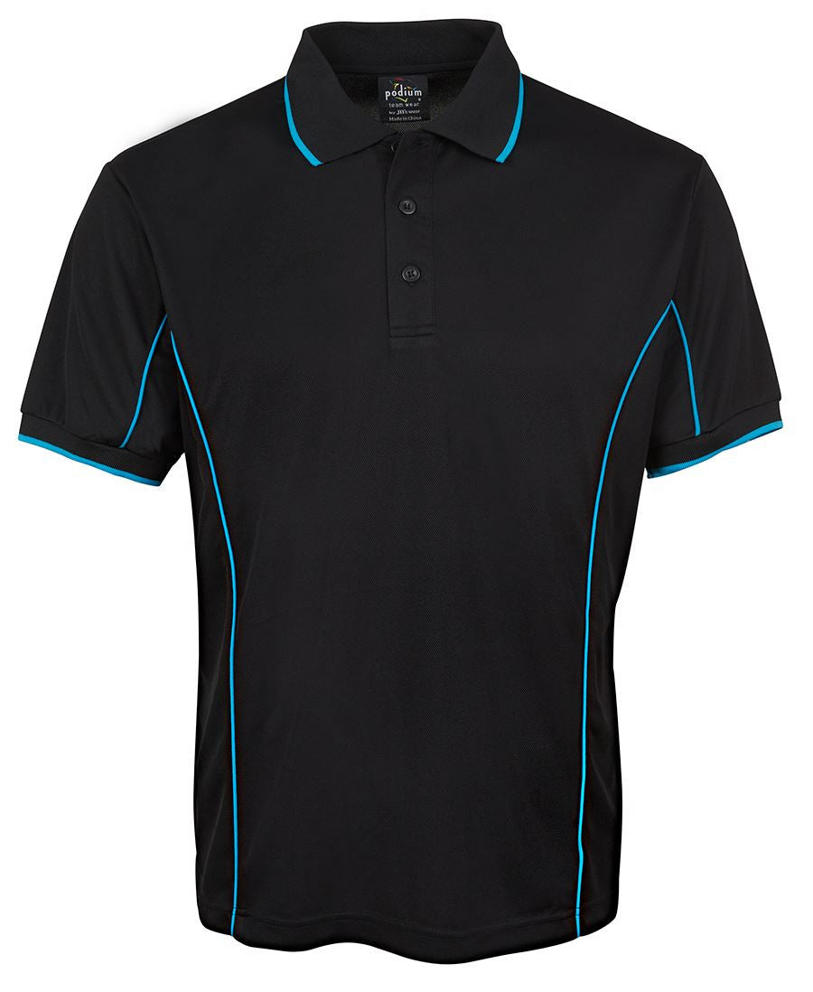 JB&#39;s Wear Adults Podium Short Sleeve Piping Polo 2nd (7PIP)