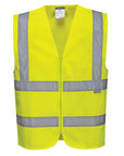 Portwest Hi-Vis Zipped Band & Brace Vest (C375)