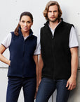 Biz Collection Mens Plain Micro Fleece Vest (F233MN)