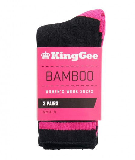King Gee Women&#39;s Bamboo Sock 3 Pack (K49015)