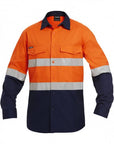 King Gee Workcool 2 Hi-Vis Reflective Spliced Shirt Long Sleeve (K54880)