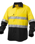 King Gee Workcool 2 Hi-Vis Reflective Spliced Shirt Long Sleeve (K54880)