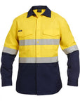 King Gee Workcool 2 Hi-Vis Reflective Spliced Shirt Long Sleeve (K54880)