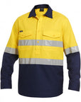 King Gee Workcool 2 Reflective Spliced Closed Front Shirt Long Sleeve (K54886)