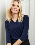 Biz Collection Ladies Lana 3/4 Sleeve Top (K819LT)