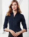 Biz Collection Ladies Metro 3/4 Sleeve Shirt (LB7300)