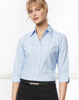 Biz Collection Ladies Micro Check 3/4 Sleeve Shirt (LB8200)