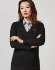 Biz Collection Ladies V-Neck Pullover (LP3506)