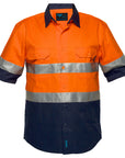 Portwest Hi-Vis Two Tone Regular Weight Short Sleeve Shirt with Tape (MA102)