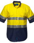 Portwest Hi-Vis Two Tone Regular Weight Short Sleeve Shirt with Tape (MA102)
