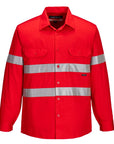 Portwest Lightweight Darwin Shirt (Night time Only) Red (MA303)