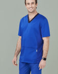 Biz Care Mens Riley V-Neck Scrub Top- (CST043MS)