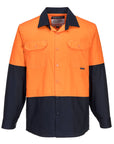 Portwest Hi-Vis Two Tone Lightweight Long Sleeve Shirt (MS801)