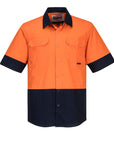 Portwest Hi-Vis Two Tone Lightweight Short Sleeve Shirt (MS802)