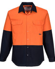 Portwest Hi-Vis Two Tone Regular Weight Long Sleeve Shirt (MS901)