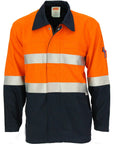 DNC Patron Saint Flame Retardant Two Tone Drill ARC Rated Welder's Jacket with 3M F/R Tape (3458)