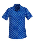 Biz Care Womens Florence Daisy Print Short Sleeve Shirt (CS948LS)
