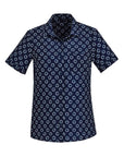 Biz Care Womens Florence Daisy Print Short Sleeve Shirt (CS948LS)