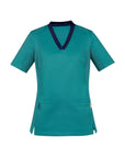 Biz Care Womens Riley Stretch Scrub Top- (CST043LS)