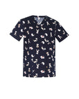 Biz Care Mens Printed Best Friends Scrub Top - (CST147MS)