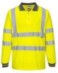 Portwest Hi-Vis Long Sleeved Polo (S277)