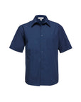 Biz Collection Mens Micro Check Short Sleeve Shirt (SH817)