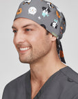 Biz care Unisex Printed Scrub Cap-(CSC245U)