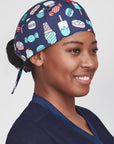 Biz care Unisex Printed Scrub Cap-(CSC245U)