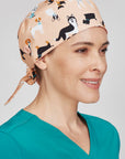 Biz care Unisex Printed Scrub Cap-(CSC245U)