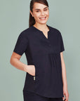 Biz Care Rose Womens Tunic Scrub Top (CST243LS)