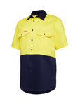 Hard Yakka S/Sl L/Weight Drill 2 Tone Ventilated Shirt (Y04620)