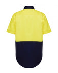 Hard Yakka S/Sl L/Weight Drill 2 Tone Ventilated Shirt (Y04620)