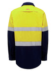 Hard Yakka L/Sl Hi Vis L/Weight 2 Tone Ventilated Shirt W/Tape (Y08805)