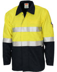 DNC Patron Saint Flame Retardant Two Tone Drill ARC Rated Welder's Jacket with 3M F/R Tape (3458)