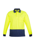 Syzmik Unisex Hi Vis Basic Spliced Polo - Long Sleeve (ZH232)