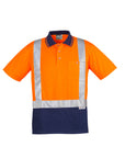 Syzmik Mens Hi Vis Spliced Polo - Short Sleeve Shoulder Taped (ZH233)
