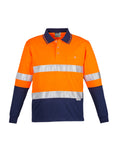 Syzmik Mens Hi Vis Spliced Polo - Long Sleeve Hoop Taped- (ZH235)