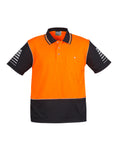 Syzmik Mens Hi Vis Zone Short Sleeve Polo- (ZH236)