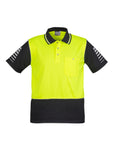 Syzmik Mens Hi Vis Zone Short Sleeve Polo- (ZH236)