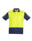 Syzmik Mens Hi Vis Zone Short Sleeve Polo- (ZH236)
