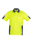 Syzmik Mens Hi Vis Squad Short Sleeve Polo-(ZH237)