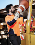 Syzmik Mens Hi Vis Squad Long Sleeve Polo- (ZH238)