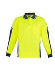 Syzmik Mens Hi Vis Squad Long Sleeve Polo- (ZH238)