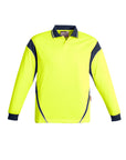Syzmik Mens Hi Vis Aztec Long Sleeve Polo- (ZH249)