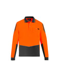 Syzmik Mens Hi Vis Flux Long Sleeve Polo- (ZH310)
