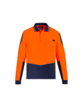 Syzmik Mens Hi Vis Flux Long Sleeve Polo- (ZH310)