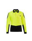 Syzmik Mens Hi Vis Flux Long Sleeve Polo- (ZH310)