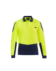 Syzmik Mens Hi Vis Flux Long Sleeve Polo- (ZH310)